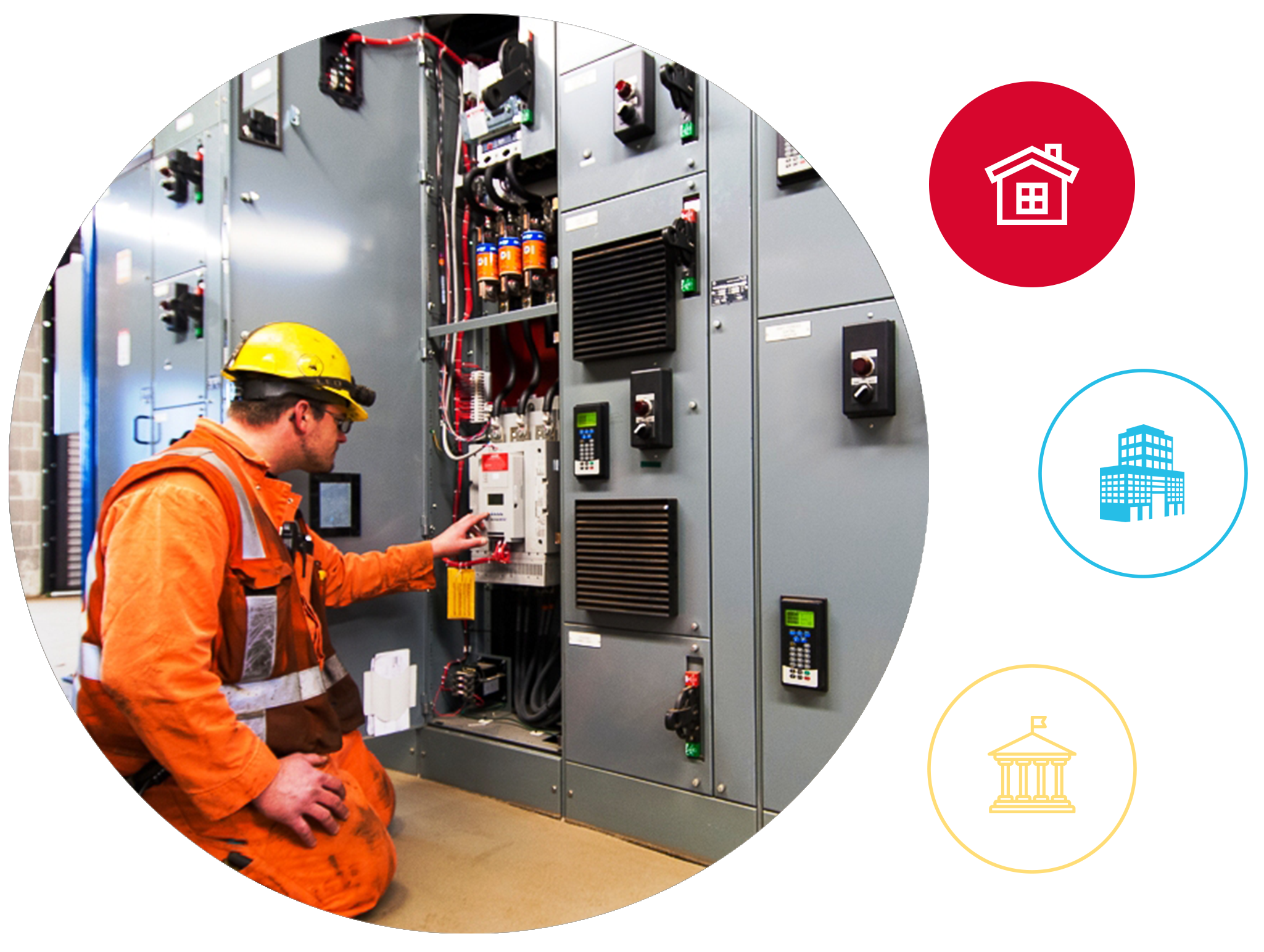 Anchor Electric technician performing electrical inspection in Sarasota